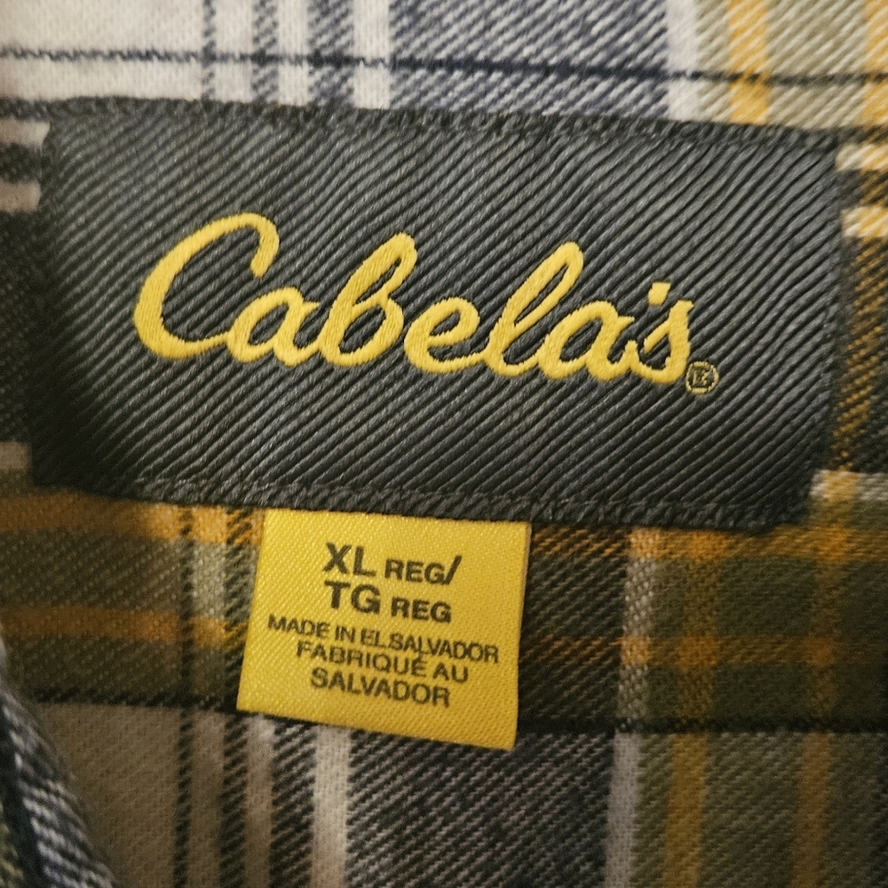 Cabela's mens XL flannel - Picture 4 of 5